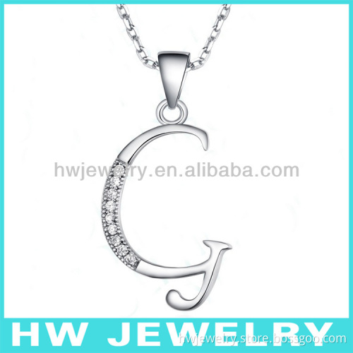 14573, letter G pendants, cz charms, silver pendants,